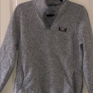 LLBean quarter-snap pullover fleece